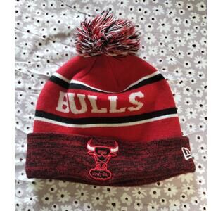 Chicago Bulls Hardwood Classics New Era NBA Basketball Red Acrylic Beanie Hat